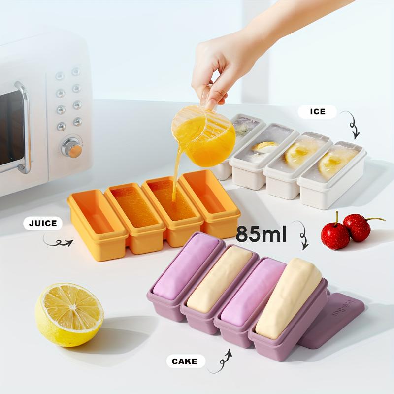 Silicone Ice Cream Mold Magnum Summer Silicone Mold DIY Fruit Juice Ice Pop Cube Maker Ice Tray Popsicle Mould Baking Accessorie
