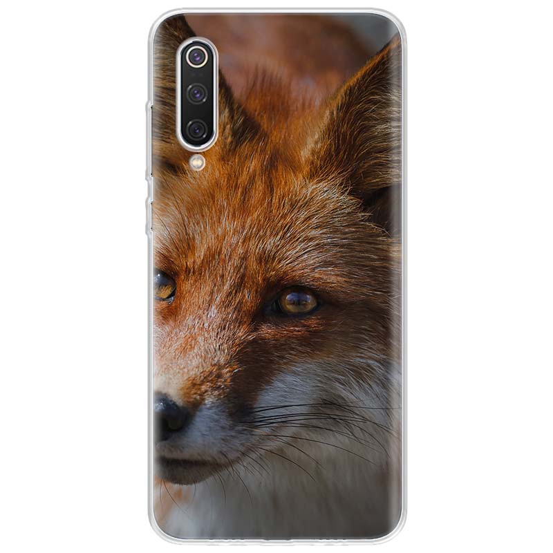 Anime fox funny foxs Phone Case For Xiaomi Redmi Note 10 11 12 13 14 15 Pro Plus 11S 12S 14S 11T 11E 10S Soft TPU Back Cover Red