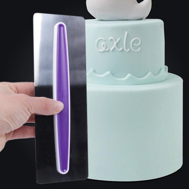 Инструмент для разглаживания тортов из нержавеющей стали, скребок для торта, инструменты для выпечки, инструмент для украшения тортов