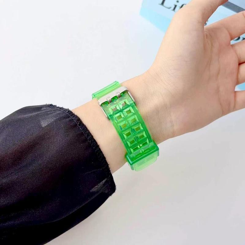 Силиконовый ремешок для часов Jelly TPU для Swatch X Ap Royal - Ударопрочный силиконовый браслет Correa Цельный водонепроницаемый сменный ремешок