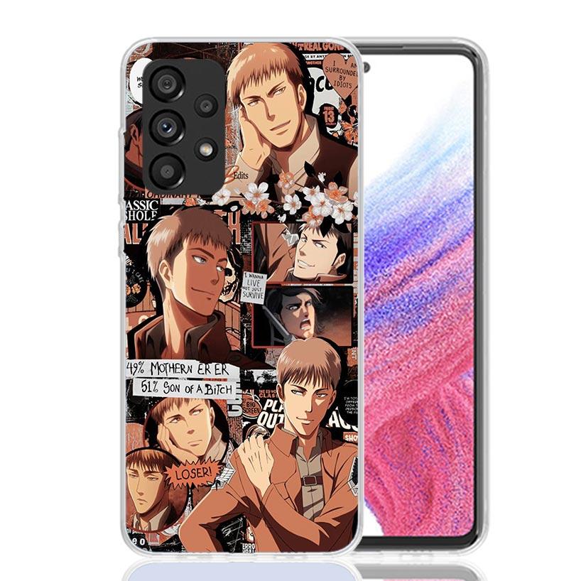Чехол для телефона Attack Manga Case для Samsung Galaxy A17 A16 A15 A14 A13 A56 A55 A54 A53 A36 A35 A34 A33 A26 A25 A24 A23 A05S Galaxy