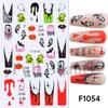 New nail art stickers ins Halloween luminous spider web ghost imp spider nail sticker nail