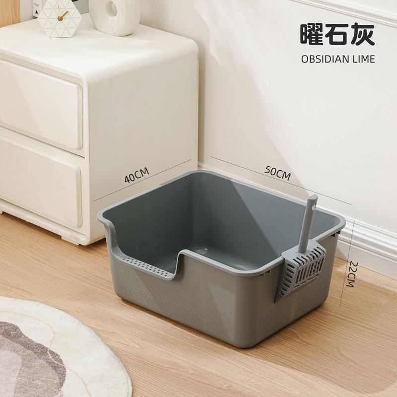 Кошачий туалет большой, брызгозащищенный, полузакрытый, огромный туалет для домашних животных, большой забор, высокий кошачий туалет, товары для животных