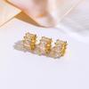 Позолоченные K-золотом сохраняющие цвет бусины ручной работы россыпные бусины DIY браслет ожерелье хрустальная жемчужная бусина-разделитель ювелирные аксессуары