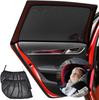 Pack of 2 Sun Protection Car Side Window Screen Universal Sun Visor Net for Side Windows Mesh Material Baby Children Pets Darkening Protection Privacy