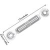 Alternator Tensioner, 2 1/2in Adjustable Tensioning Rod for Alternator with 5/8in Diameter, Stainless Steel Joint Rod Bracket Compatible with SBC BBC