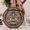 Decorative Hand Drum with Drumstick, Patterned Percussion Drum for Holiday Scene Decor