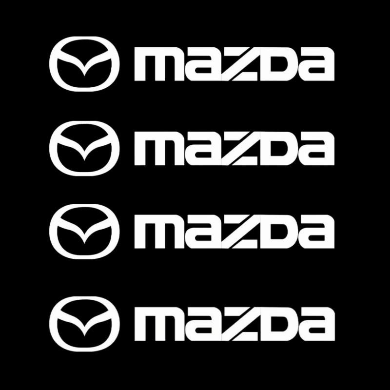 4Pcs Car Door Trunk Logo Sticker Decor Badge Decal for Mazda 3 6 2 CX-5 CX-30 CX-50 CX-90 CX-80 MX-5 Atenza Axela