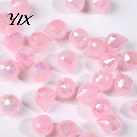 Top Drilled Pendant Beads Faceted Teardrop Glass Beads, Water Drop Loose Spacer Crystal for Jewelry Making Sun Catcher, DIY Necklace Bracelet Earring