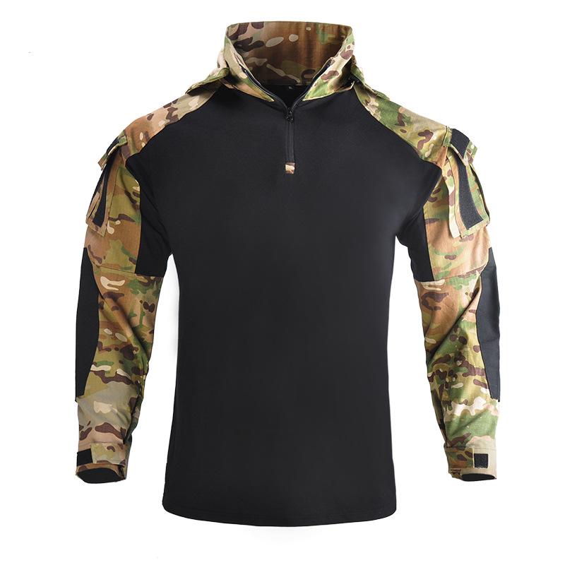 Multicam T-Shirt Men Tactical Shirt Airsoft Paintball Camping Clothing