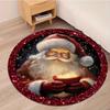 Ковер на рождественскую тематику Санта-Клаус и снежинка Круглый Мягкий Коврик для пола в гостиную Хорошие Гостиные Кабинеты Игровые комнаты Комнаты