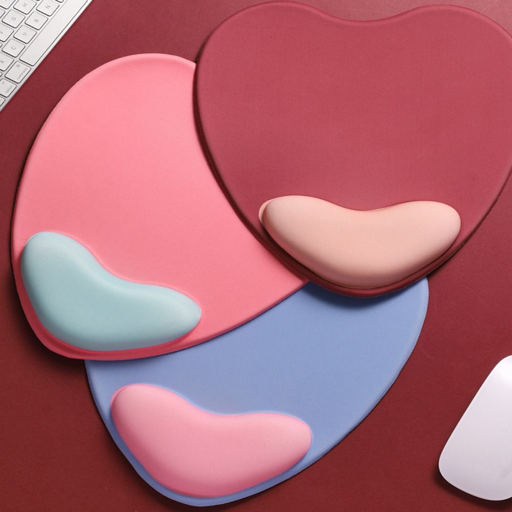 Desktop Mousepad Non Slip Silicone Wrist Rest Mouse Pad Ergonomic Keyboard Mat Hand Support