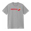 Iberia Airlines Spanish Airline Retro Logo Cotton Black T Shirt with Red Yellow Design vintage Washed Stylish Slightly Unisex