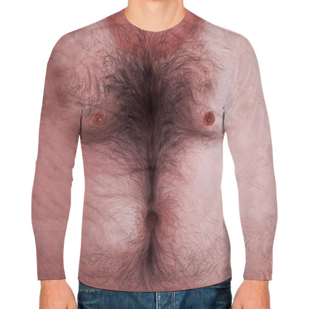 Поддельные мышцы Смешные 3D-принты Футболки Мужские и женские футболки с длинным рукавом Хип-хоп Уличная одежда Харадзюку Пуловеры Футболки Топы Детская одежда