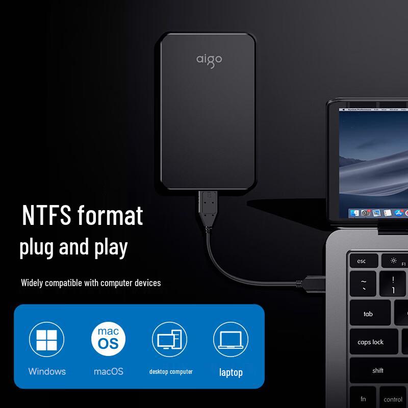Aigo HD809 2TB Portable External Hard Drive