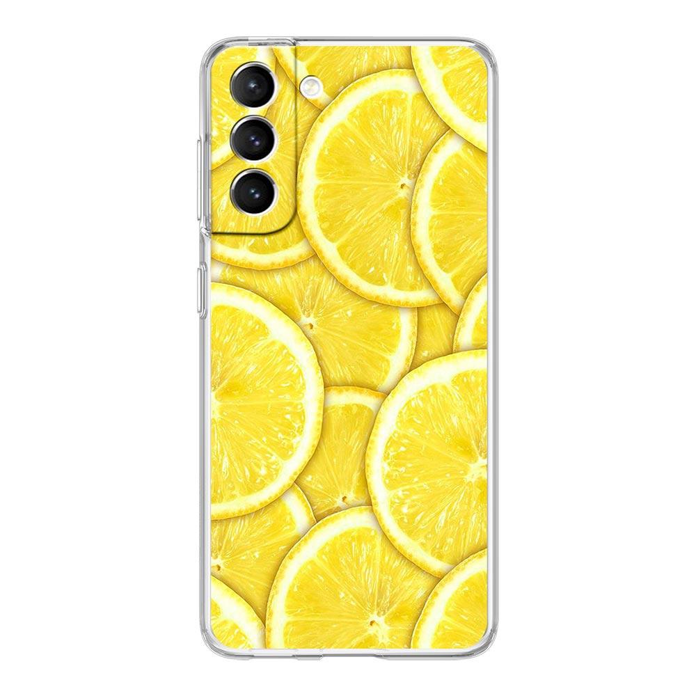Средиземноморский Лимон Чехол для Телефона Для Samsung Galaxy S22 5G S20 Ultra S21 FE 5G S10E S9 S8 S10 Plus Note 20 10 Прозрачный Силиконовый Чехол