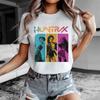 Kpop Huntrix Футболка Kpop Охотники на Демонов Футболка Kpop Huntrix Значок Футболка Одежда Графическая Футболка с коротким рукавом Унисекс Мужчины Женщины Всесезонная