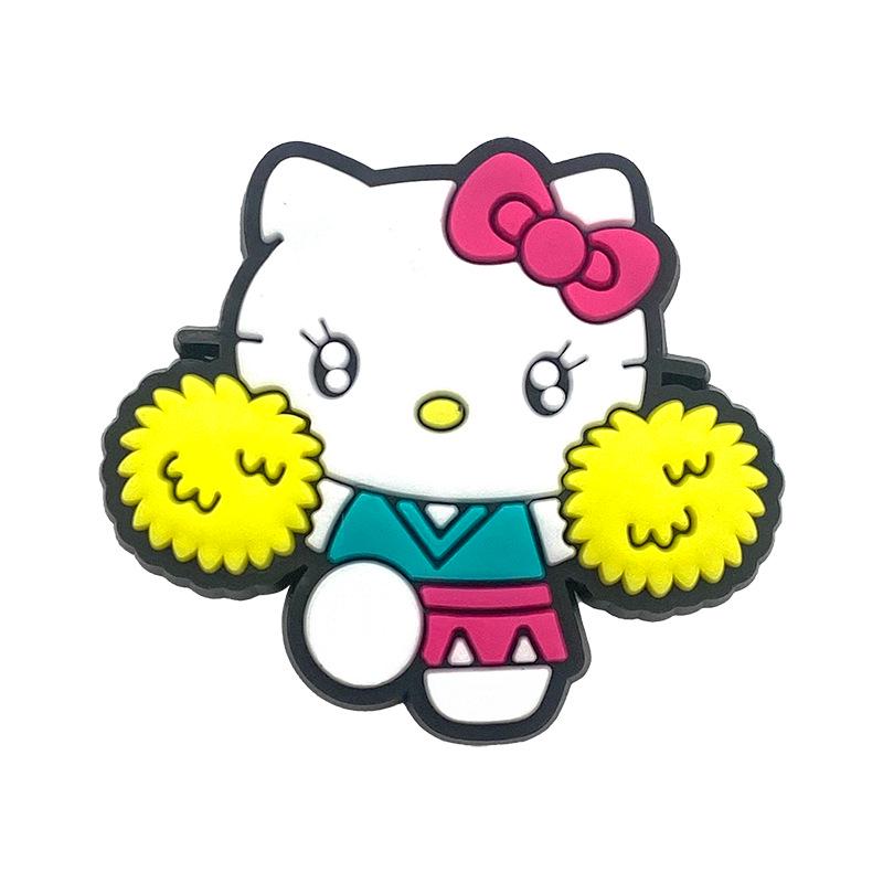 Одиночная штука Мультяшные мягкие резиновые ПВХ подвески для обуви Hello Kitty - Набор из 83 штук для DIY Подарочный набор