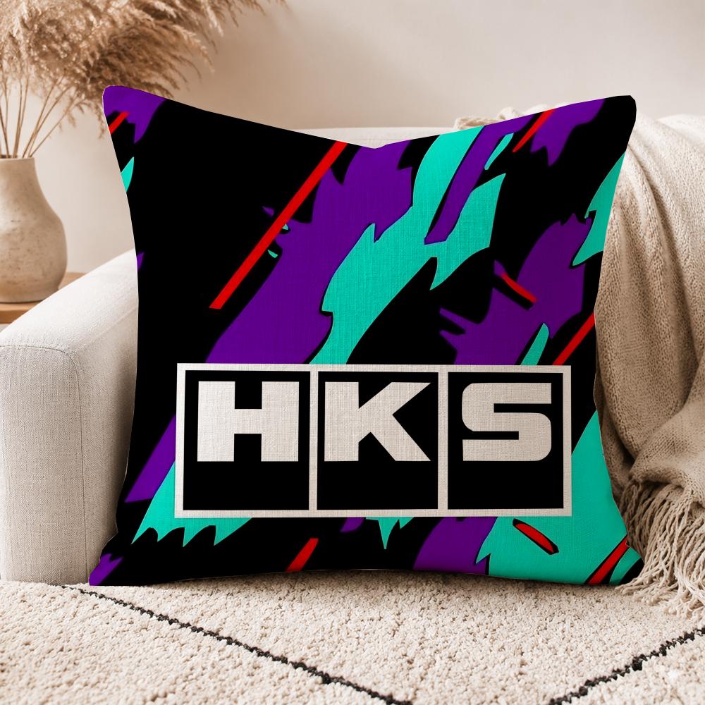PCool HKS Car Cushion Cover Linen Doublesided Printed Cushion Cover sofa pillow caseNordic Home Decor