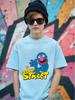 Abby Sesame Street Kids Short Sleeve Tee Summer Cute Cartoon Crewneck Casual 3-14