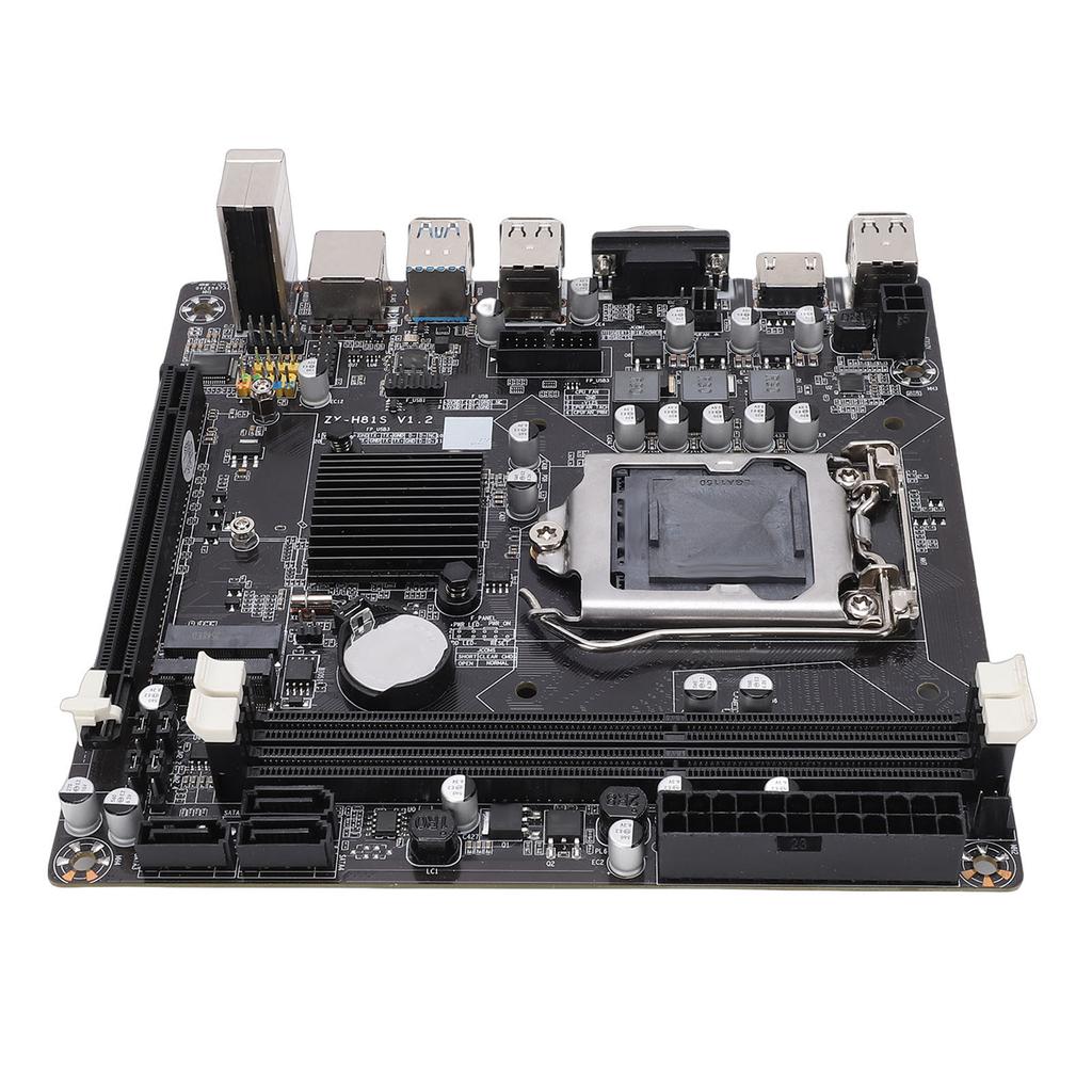 Материнская плата H81 с поддержкой I3 I5 I7 Двухканальная DDR3 ITX Игровая материнская плата со слотом Serial ATA 6Gbps M.2 NVMe PCI Express X16