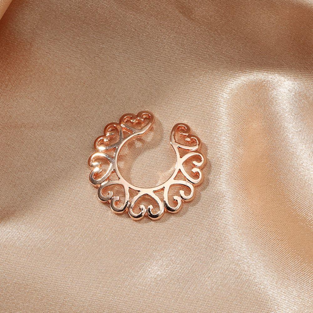 Non Piercing Round Faux Nipple ring Electroplating Non Piercing Fake Nipple Ring Daily