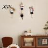 Wall Mounted Hooks for Shopping Bags Chef Style Sticky Hook, Resin Kitchen Organizer, Adhesive Decorative Hook Spatulas Rags And Aprons Nail