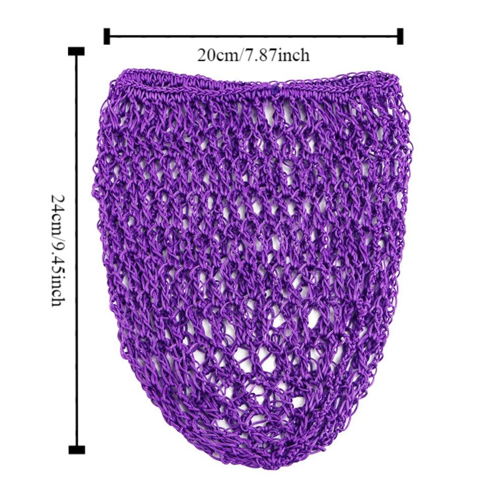 Turban Hat Black Wig Caps Handmade Crochet Hair Snood Hair Accessories Mesh Hair Net for Sleeping