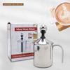 Japanese Stainless Steel Manual Milk Frother Coffee Cup Milk Foam Beater Pot Home Use Coffee Making Tools Set for Cappuccino