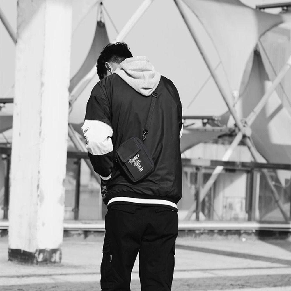 Wallets Men Sling Bag Zippers Shoulder Chest Bag Fashion Design Mini Crossbody Bag Male