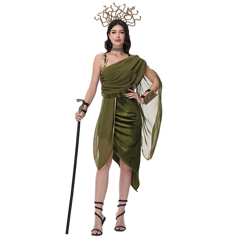 CosplayM-XL Ancient Egyptian Medusa Greek Muse Cleopatra COS costume, Roman performance costume, Halloween costume