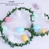 Luminous Easter Egg Wreath 2M 10 LED Lights Easter Twig Garland Waterproof Crack Easter Egg Artificial Easter Lights String
