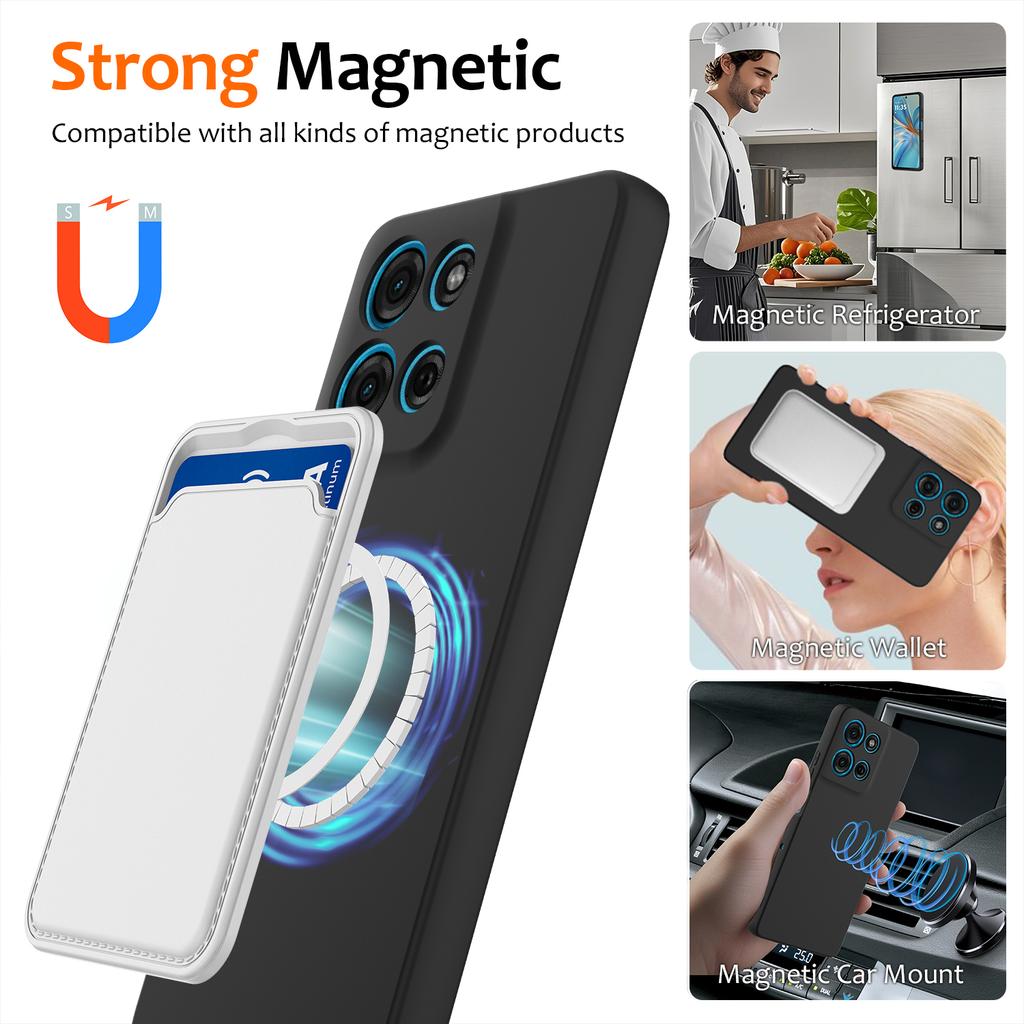 For Motorola Moto G100 Pro 5G Case Compatible with MagSafe Anti-Drop Liquid Silicone Phone Cover