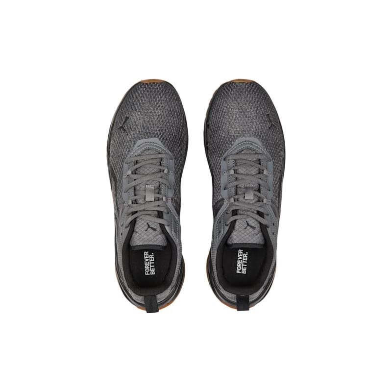 Puma Stride Дышащая Удобная Ткань Амортизирующая Нескользящая Износостойкая Низкий Верх Повседневные Кроссовки для Бега Мужские кроссовки Серый 389422-04