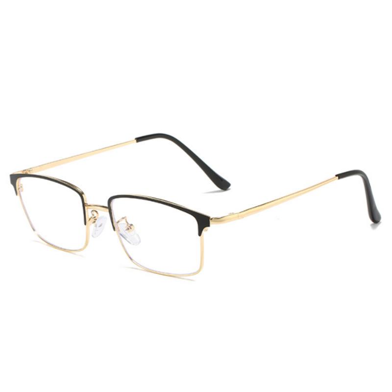 Student Nearsighted Eyeglasses For Women Metal Full Frame Square Myopia Eyeglasses With Prescription 0 -0.5 -0.75 To -6