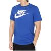 Nike Pullover Straight Fit Logo Print Short Sleeve T-Shirt Men Tops Blue AR5005-481