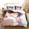 Комплект постельного белья Bakemonogatari Single Twin Full Queen King Size Bed Set Adult Kid Bedroom Duvetcover Sets Anime Bed Sheet Set