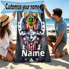 Custom Name Personalized Club Deportivo Guadalajara Print Beach Towel, for Trip Camping Beach Party Home Decor, Birthday Gift for Family & Friends