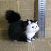 Cute Simulation Cat Plush Toys Soft Stuffed Kitten Model Fake Cat Realist Animals for Kids Girls Birthday Valentine's Day Gift