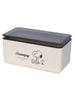 Nishiki Kasei Snoopy Food Container with W X D X Perfect for Small Tabletop Made In Japan Gasket, Approx. 21.4cm 11.2cm 10.5cm H, Items, Storage,
