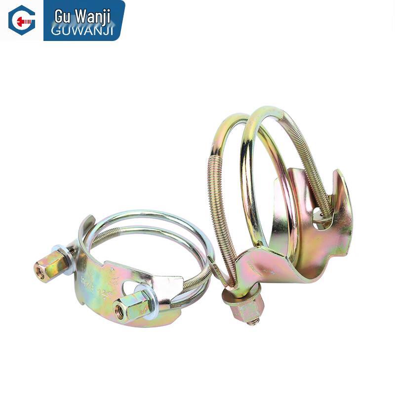 GUWANJI Heavy-Duty Galvanized Double Wire Hose Clamp