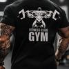 Спортивная мужская хлопковая футболка Атлетическая тренировка Фитнес Повседневный стиль Активная одежда Тренировка Производительность Уличный спортзал - Мужская летняя хлопковая...
