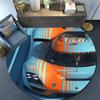 Gulf pattern round rug,Carpet Rug for Living Room Bedroom Playroom ,Non-slip Floor Mat,Holiday Gifts and Birthday Gifts.