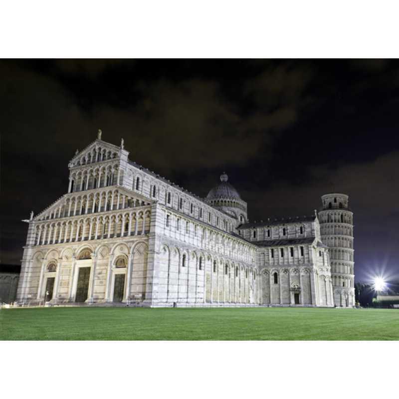 Framed Eiffel Tower & Leaning Tower of Pisa Poster with Free Shipping