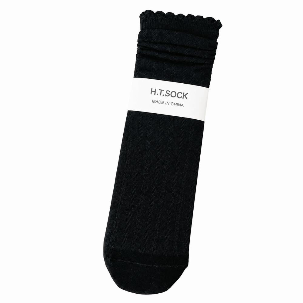 1Pair Mesh Spring Summer Socks Ruffle Lace Socks Cute Thin Socks Women Girls