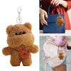 Cute Plush Bear Charm Keychain Soft Stuffed Ornament Keyring Lovely Pendants Decoration for Purse Bag Backpack Handbag