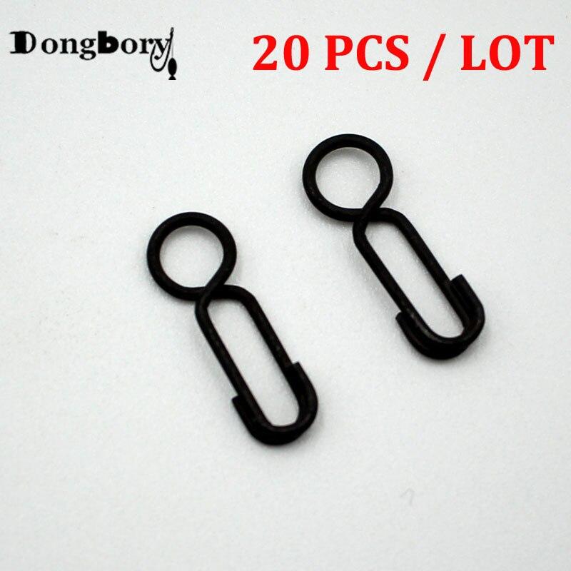 20 шт., кольцевые зажимы для снастей для ловли карпа, зажим для крючков, зажим с круглым глазом, Гавайские оснастки, вертолетная установка, рыболовные снасти, вертлюги, снасти