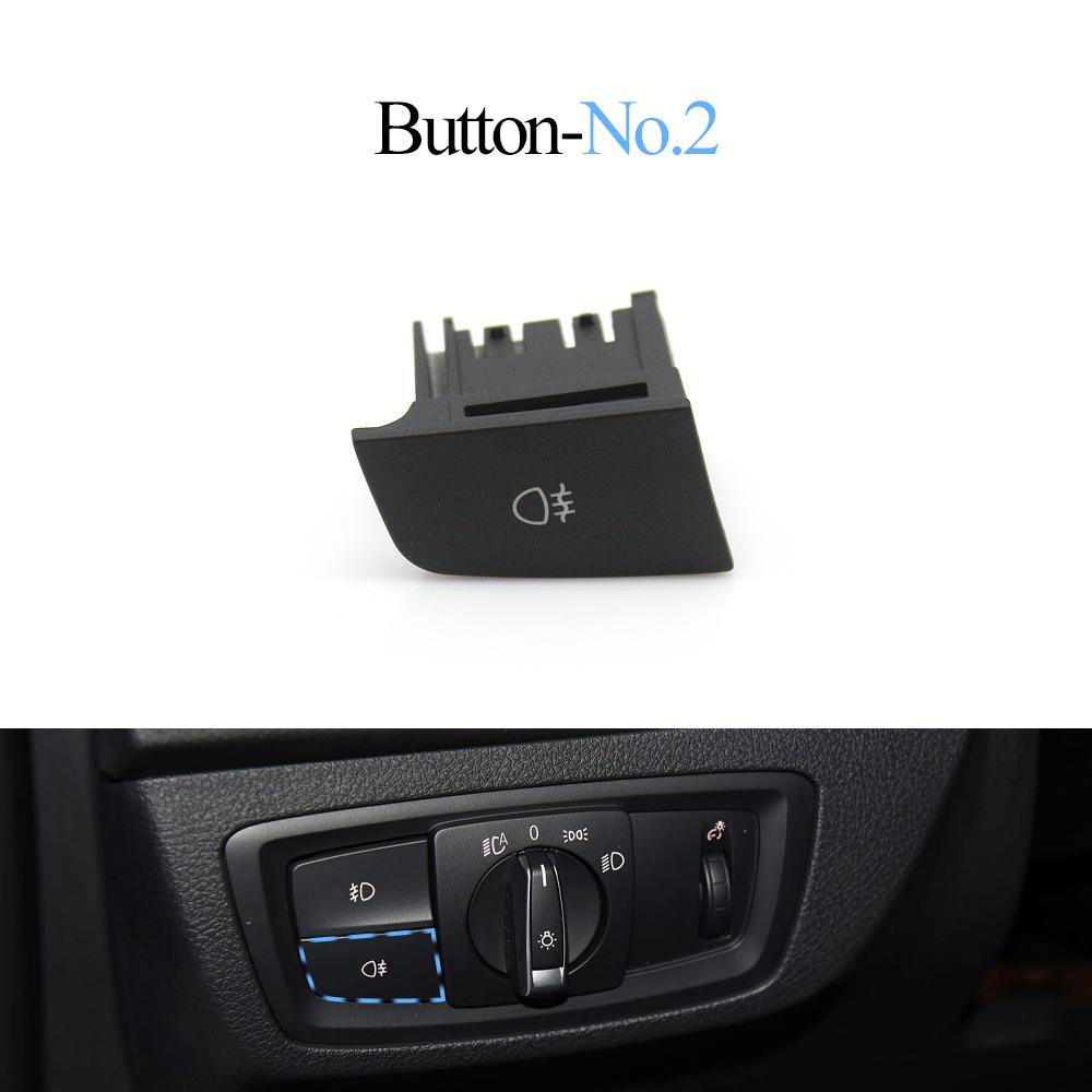 Car Front Headlight Fog Light Switch Button HeadLamp Rotary Cover Panel For BMW 1 2 Series F20 F21 F22 F23 X1 F48 F49 X2 F39