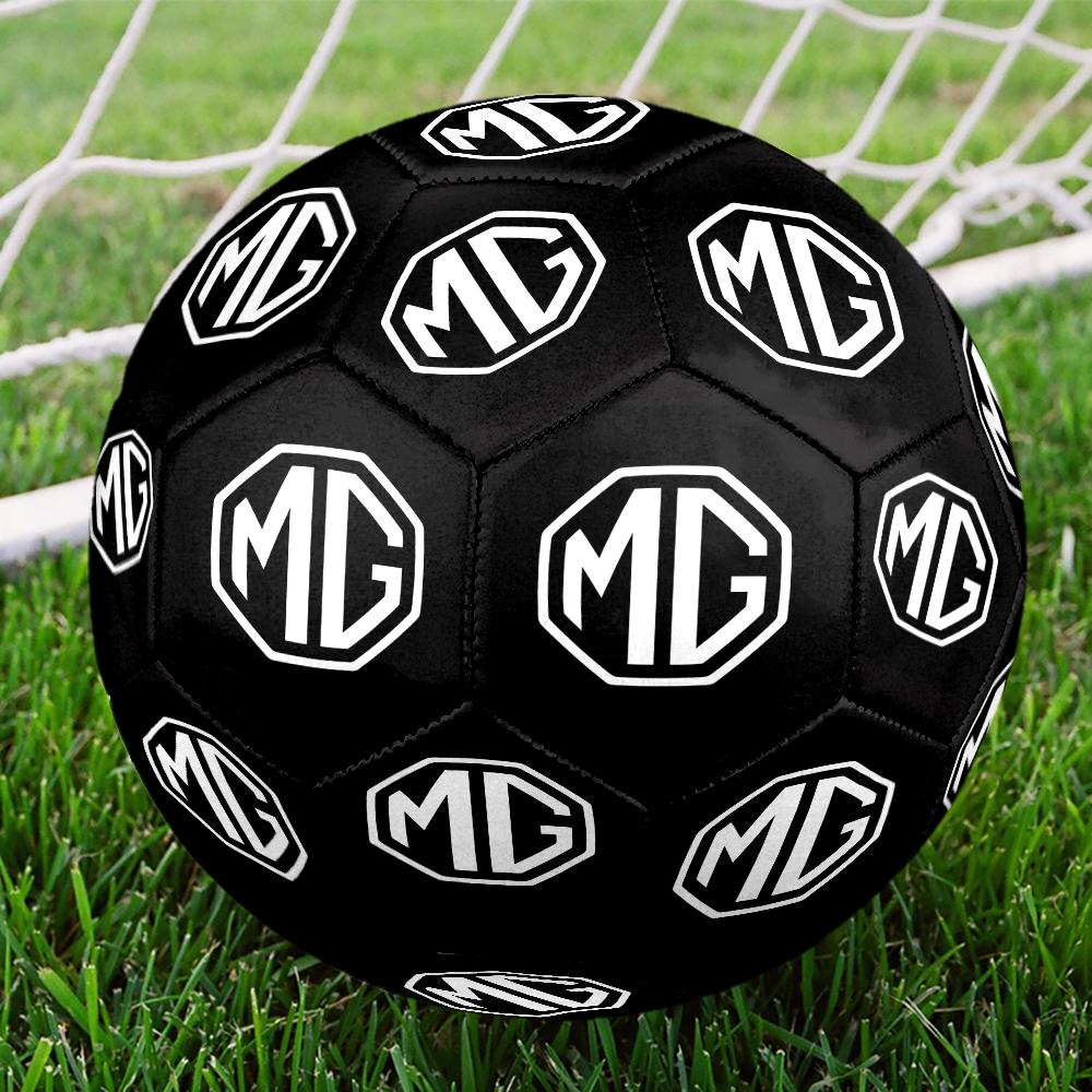 Mg Logo Design Inspiration Size 5 Soccer Ball,Indoor/Outdoor Suitable for Training Matches Tournaments Practice Games Perfect Gift for Fan