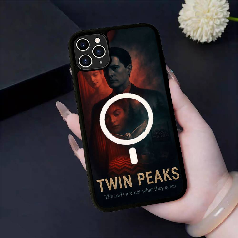 Twin Peaks TV Series Magnetic Phone Case For IPhone 16 15 14 13 12 11 17 Pro Max Plus Wireless Charge Cover